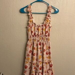 Moa Moa Women Juniors Sleeveless Floral Dress Size Small
